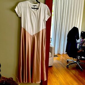 Zara satin cotton dress - great for maternity